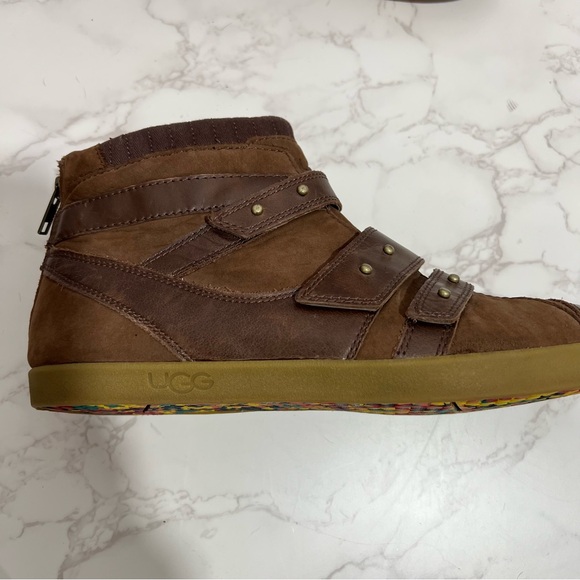UGG Brown Nubuck Ankle Zip Ankle boots -- 8 - Picture 6 of 10